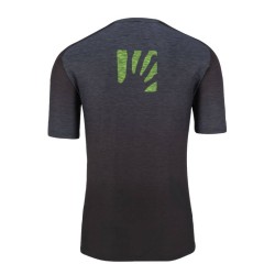 Herren T-Shirt Karpos Prato Piazza Schwarz/Ombre Blau/Jasmingrün